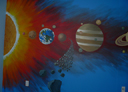 Wall Art by Allyson, >Solar System mural,space mural, planet mural, solar system mural, mural, wall art, kids room mural,